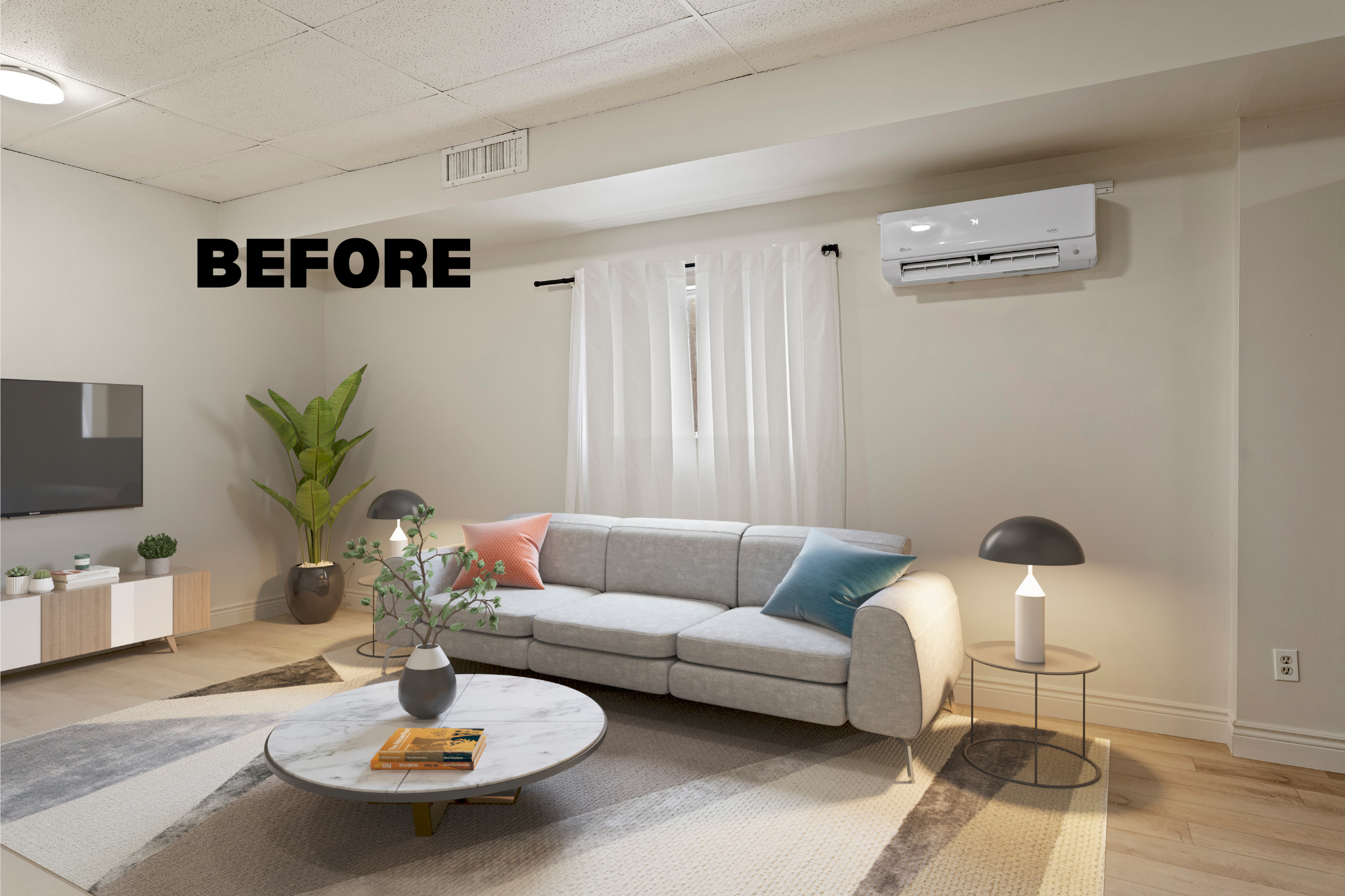 Mini Split Cover - Soft White (Commercial)